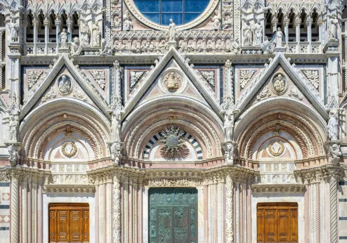 Framed Print : Faazade of Duomo di Siena (Siena Cathedral). UNESCO World Heritage Site, Siena, Tuscany