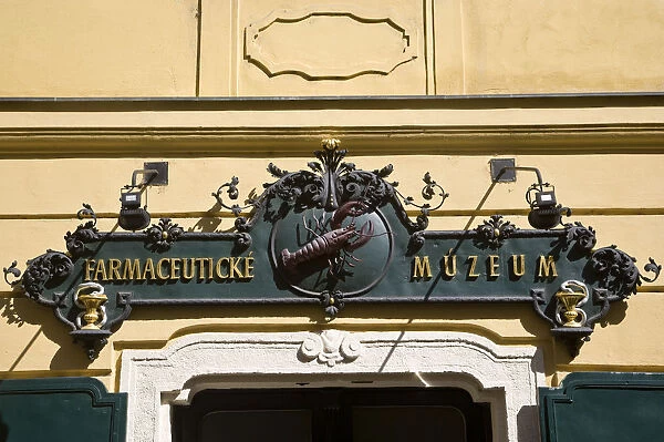 The Facade of the 16th century Pharmacy Museum, Bratislava, Slovakia