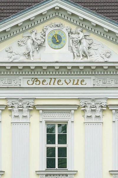 Detail of facade of Bellevue Palace, Tiergarten, Mitte, Berlin, Germany