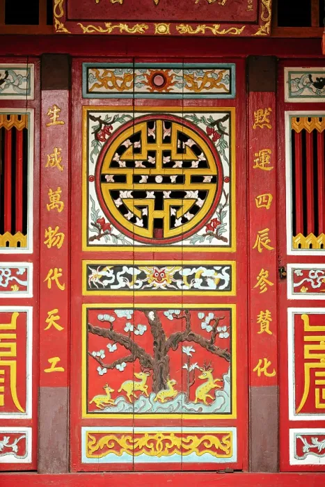 Framed Print : Facade of Buddhist Temple, Hoi An, Quang Nam Province, Vietnam Framed Print : Facade of Buddhist Temple, Hoi An, Quang Nam Province, Vietnam