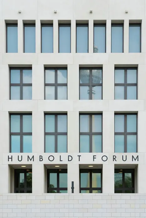 Framed Print : Facade of Humboldt Forum and TV tower reflecting in its windows, Museum Island, UNESCO, Mitte, Berlin, Germany Framed Print : Facade of Humboldt Forum and TV tower reflecting in its windows, Museum Island, UNESCO, Mitte, Berlin, Germany