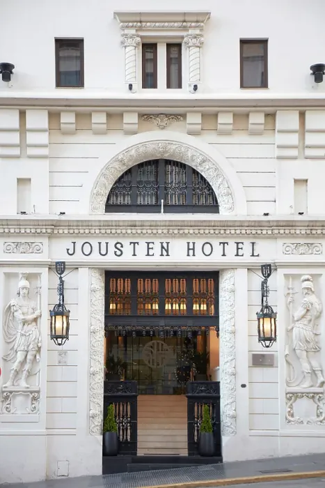 Framed Print : The facade of the Jousten Hotel (NH Collection) in Neo-Plateresque style architecture, on Avenida Corrientes, Buenos Aires, Argentina Framed Print : The facade of the Jousten Hotel (NH Collection) in Neo-Plateresque style architecture, on Avenida Corrientes, Buenos Aires, Argentina