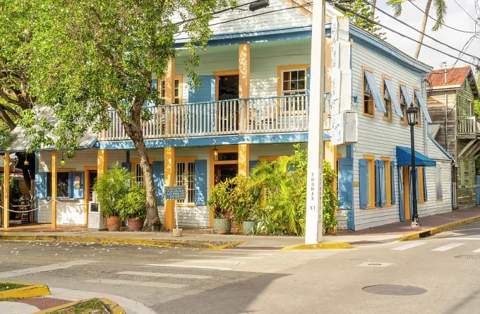 Framed Print : Facade, Key West, Florida, USA Framed Print : Facade, Key West, Florida, USA