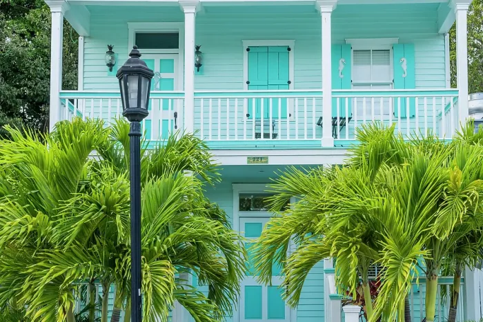 Framed Print : Facade, Key West, Florida, USA Framed Print : Facade, Key West, Florida, USA