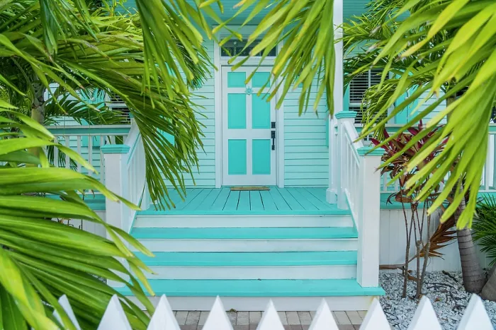 Framed Print : Facade, Key West, Florida, USA Framed Print : Facade, Key West, Florida, USA
