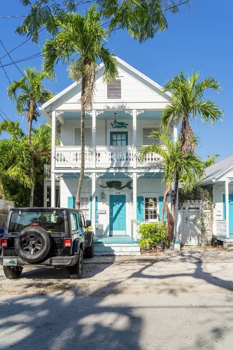 Framed Print : Facade, Key West, Florida, USA Framed Print : Facade, Key West, Florida, USA