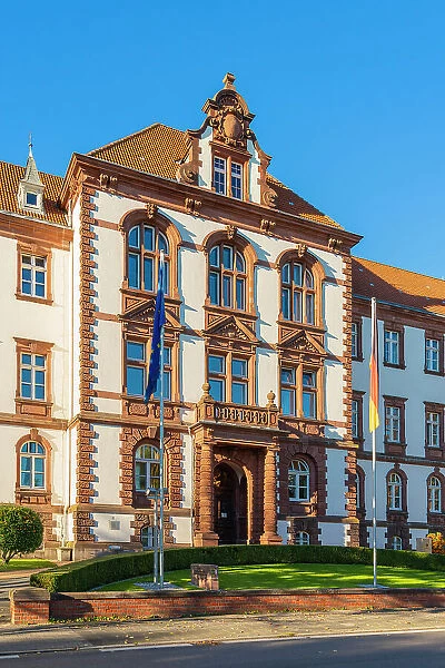 Facade of Ministry of Justice of Schleswig-Holstein, Kiel, Schleswig-Holstein, Germany