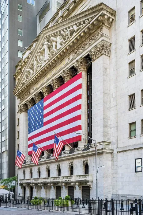 Framed Print : The facade of New York Stock Exchange (NYSE) building adorned with the US flag, Wall Street, Lower Manhattan, New York, USA Framed Print : The facade of New York Stock Exchange (NYSE) building adorned with the US flag, Wall Street, Lower Manhattan, New York, USA
