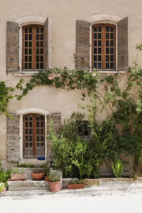 Framed Print : The facade of an old house in Oppede le Vieux in Provence France Framed Print : The facade of an old house in Oppede le Vieux in Provence France