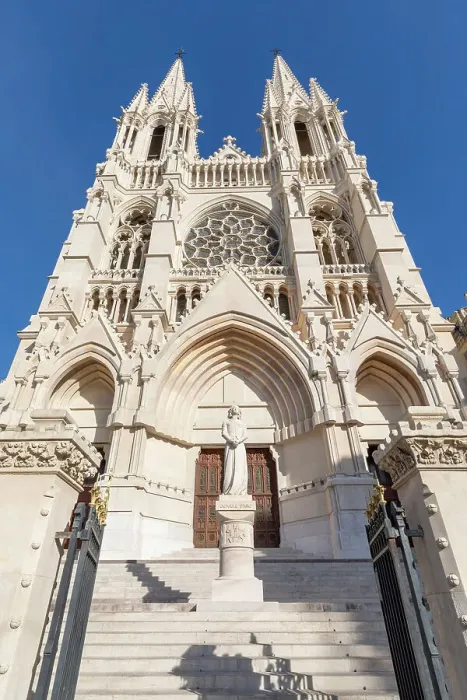Framed Print : Facade of St. Vincent de Paul Church, Marseille, Provence-Alpes-Cote d'Azur, France Framed Print : Facade of St. Vincent de Paul Church, Marseille, Provence-Alpes-Cote d'Azur, France