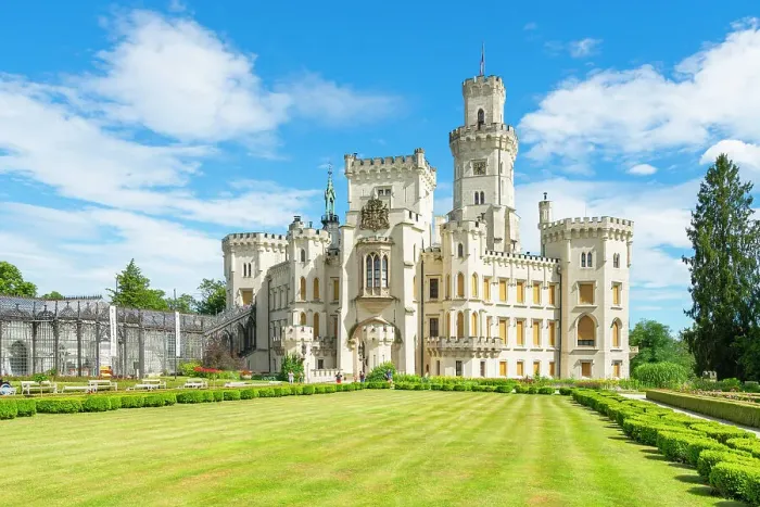 Framed Print : Facade of The State Chateau of Hluboka and its park, Hluboka nad Vltavou, South Bohemian Region, Czech Republic Framed Print : Facade of The State Chateau of Hluboka and its park, Hluboka nad Vltavou, South Bohemian Region, Czech Republic