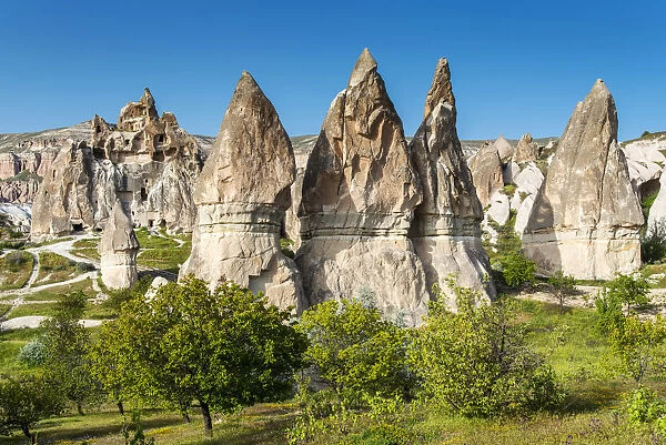 Fairy Chimneys rock formation near Goreme, Cappadocia, Turkey
