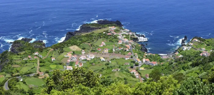 Framed Print : Faja do Ouvidor. Fajas are sliding lands along the seaside. Sao Jorge, Azores islands Framed Print : Faja do Ouvidor. Fajas are sliding lands along the seaside. Sao Jorge, Azores islands