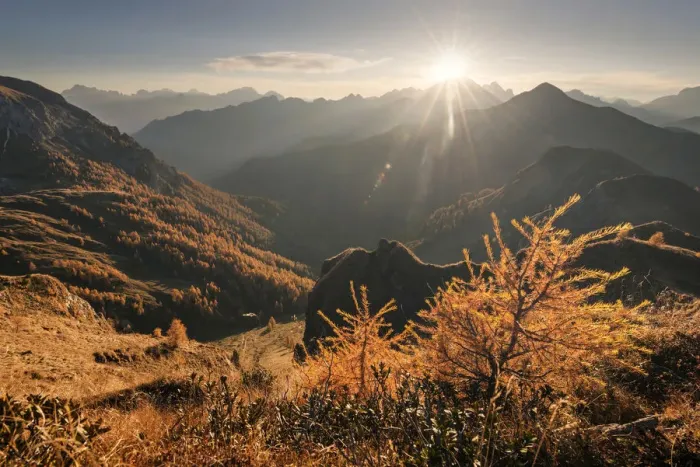 Framed Print : Fall sunset over the Giau Pass and the peaks of the Dolomites, italy Framed Print : Fall sunset over the Giau Pass and the peaks of the Dolomites, italy