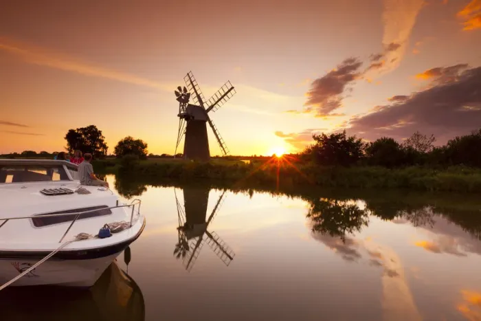 Framed Print : Family Enjoying Sunset At Turf Fen Mill, How Hill, Norfolk Broads National Park, England Framed Print : Family Enjoying Sunset At Turf Fen Mill, How Hill, Norfolk Broads National Park, England