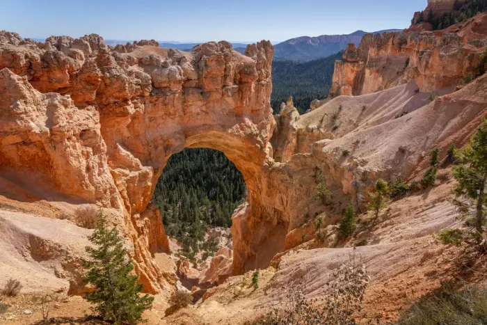 Framed Print : Famous Natural bridge on sunny day, Bryce Canyon National Park, Utah, USA Framed Print : Famous Natural bridge on sunny day, Bryce Canyon National Park, Utah, USA