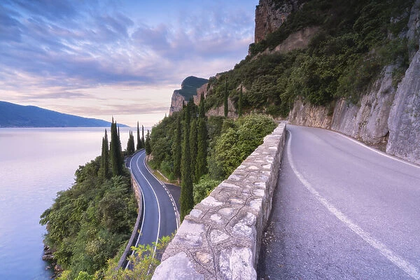 The famous Strada della Forra, a scenic road on Garda Lake western side
