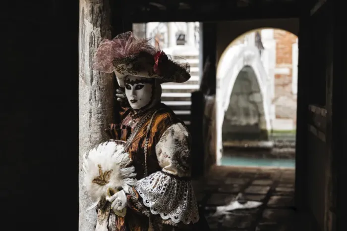 Framed Print : Fancy dress at Carnival, Venice, Veneto, Italy, Europe