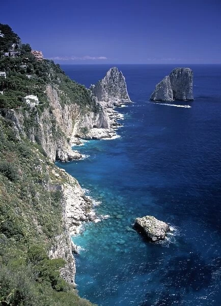 Faraglioni Rocks, Capri, Bay of Naples, Itlay
