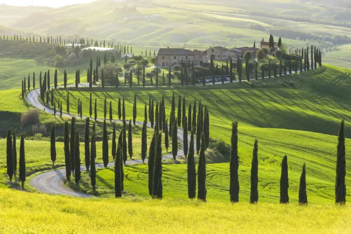 Framed Print : Farmhouse Baccoleno, Asciano, Siena province, Tuscany, Italy Framed Print : Farmhouse Baccoleno, Asciano, Siena province, Tuscany, Italy