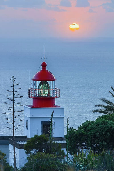 Farol da Ponta do Pargo during sunset, Madeira, Portugal