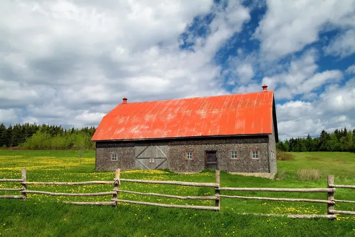 Framed Print : fence and barn Grosses Roches, Quebec, Canada Framed Print : fence and barn Grosses Roches, Quebec, Canada