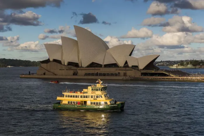 Framed Print : Ferry approaching Circular Quay and Sydney Opera House, Sydney, New South Wales Framed Print : Ferry approaching Circular Quay and Sydney Opera House, Sydney, New South Wales