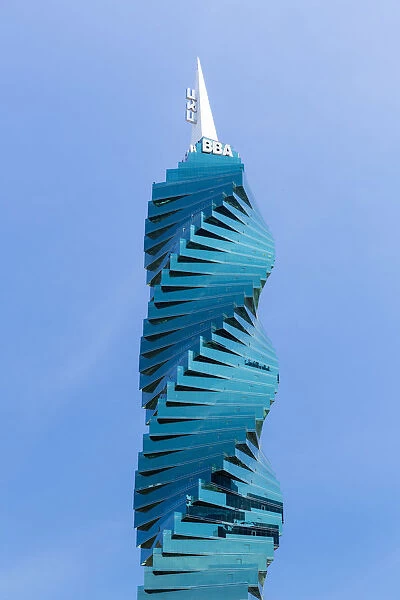F&F Tower, Spiral office buiding in Panama City, Panama, Central America