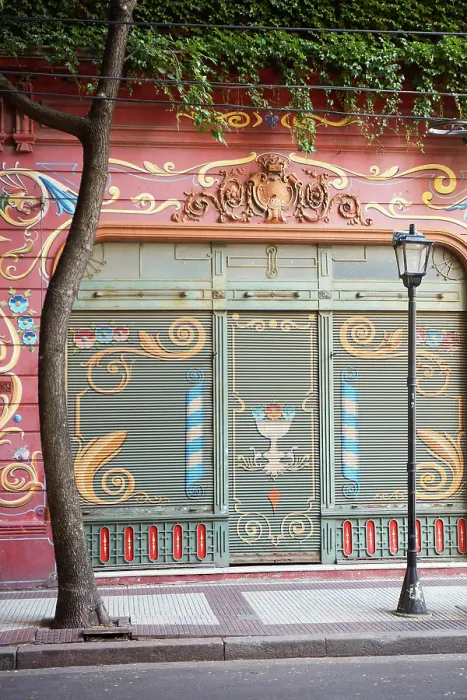Framed Print : Fileteado art in Jean Jaures street, Abasto, Once, Buenos Aires, Argentina Framed Print : Fileteado art in Jean Jaures street, Abasto, Once, Buenos Aires, Argentina