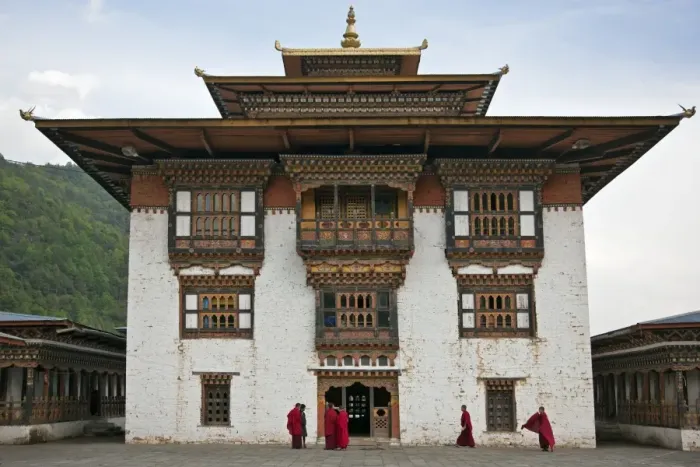 Framed Print : The very fine Buddhist 17th century fort and monastery at Trashi Yangtze is situated a short distance from the town, some 550 km from Framed Print : The very fine Buddhist 17th century fort and monastery at Trashi Yangtze is situated a short distance from the town, some 550 km from