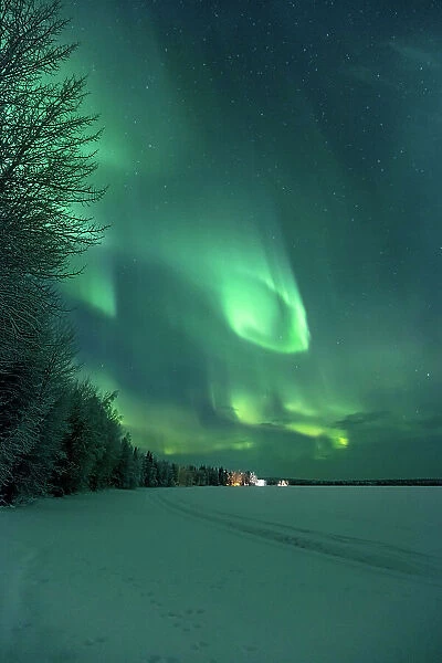 Finland, Lapland, Aurora Borealis (Northern Lights)