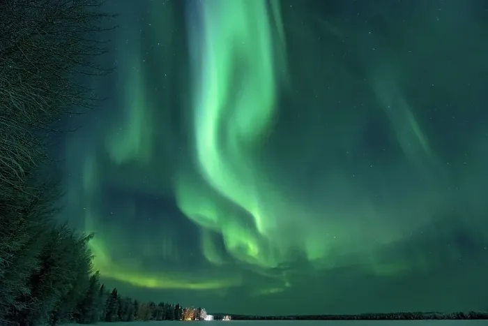Framed Print : Finland, Lapland, Aurora Borealis (Northern Lights) Framed Print : Finland, Lapland, Aurora Borealis (Northern Lights)