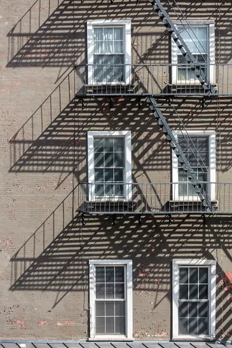 Framed Print : Fire escape on brick building, Soho, Manhattan, New York City, New York, USA Framed Print : Fire escape on brick building, Soho, Manhattan, New York City, New York, USA