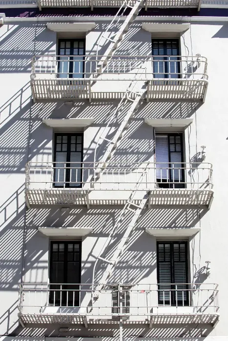 Framed Print : Fire escape, San Francisco, California, USA Framed Print : Fire escape, San Francisco, California, USA