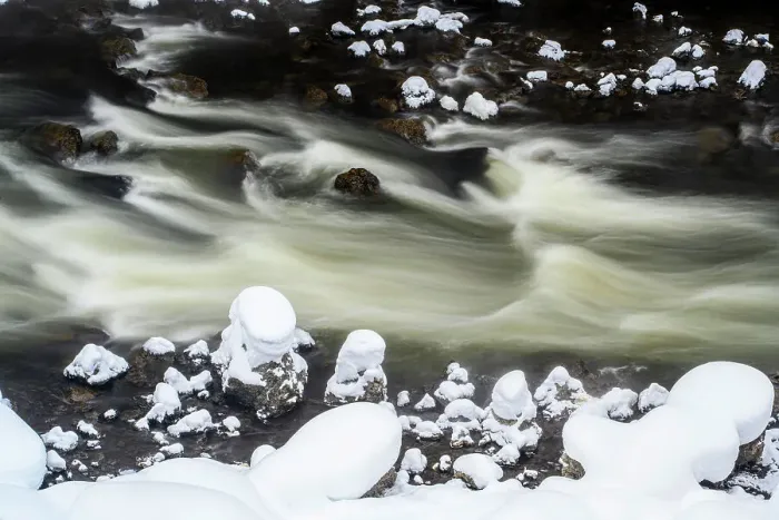 Framed Print : Firehole Canyon with winter snow, Yellowstone National Park, Wyoming, USA Framed Print : Firehole Canyon with winter snow, Yellowstone National Park, Wyoming, USA