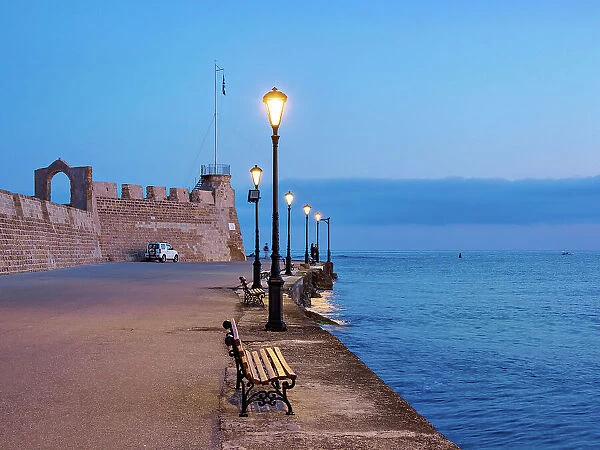 Firka Venetian Fortress at dawn, City of Chania, Crete, Greece