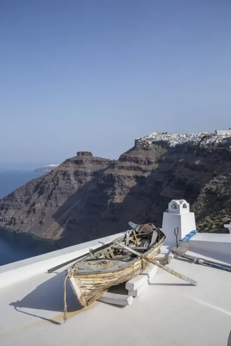 Framed Print : Firostefani, Fira, Santorini (Thira), Cyclades Islands, Greece