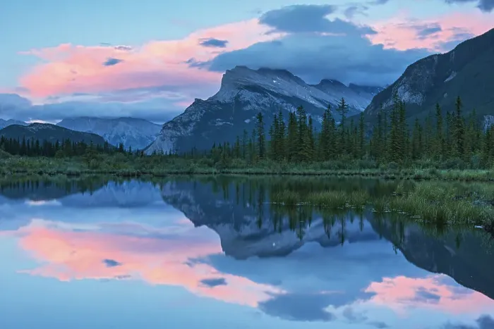 Framed Print : First light on Vermilion Lakes with Mt. Rundle on right, Banff National Park, Alberta, Canada Framed Print : First light on Vermilion Lakes with Mt. Rundle on right, Banff National Park, Alberta, Canada
