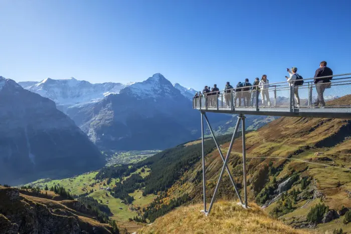 Framed Print : First Sky walk with Eiger, Grindelwald, Berner Oberland, Switzerland Framed Print : First Sky walk with Eiger, Grindelwald, Berner Oberland, Switzerland