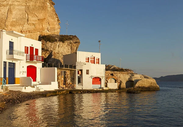 Fishermans house in the small village of Klima on the island of Milos, Cyclades