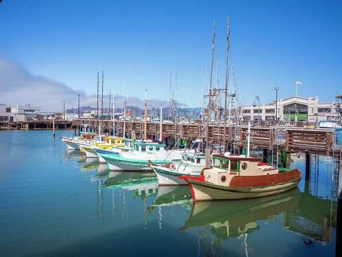 Framed Print : Fishermans Wharf, San Francisco, California, USA Framed Print : Fishermans Wharf, San Francisco, California, USA