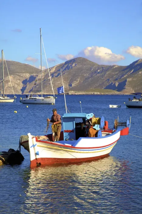 Framed Print : Fishermen At Xirocampos, Leros, Dodecanese, Greek Islands, Greece, Europe Framed Print : Fishermen At Xirocampos, Leros, Dodecanese, Greek Islands, Greece, Europe