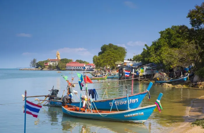 Framed Print : Fishing boats, Bo Phut, Koh Samui, Thailand Framed Print : Fishing boats, Bo Phut, Koh Samui, Thailand