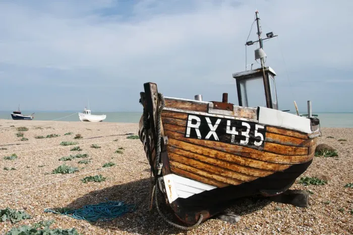 Framed Print : Fishing boats, Dungeness, Kent, UK