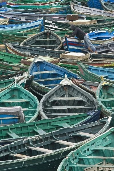 Fishing boats in harbour, Safi, Atlantic Coast, Morocco