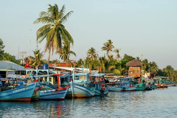 Framed Print : Fishing Boats, Le Bat, Phu Quoc Island, Vietnam Framed Print : Fishing Boats, Le Bat, Phu Quoc Island, Vietnam