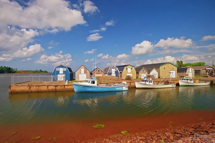 Framed Print : Fishing boats, New London, Prince Edward Island, Canada Framed Print : Fishing boats, New London, Prince Edward Island, Canada