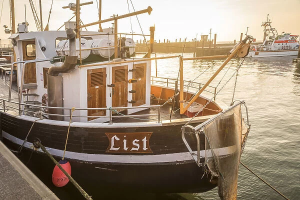 Fishing cutter in the port of List, Sylt, Schleswig-Holstein, Germany