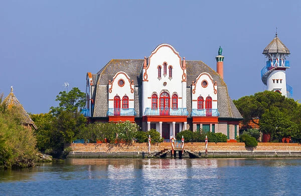 Fishing Estate Casone Zappa, Lagoon of Venice, Venice, Veneto, Italy