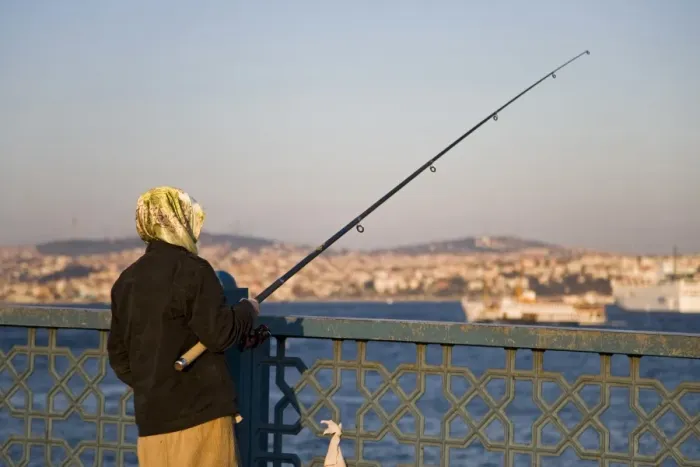 Framed Print : Fishing on the Galata Bridge, Istanbul Framed Print : Fishing on the Galata Bridge, Istanbul